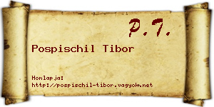 Pospischil Tibor névjegykártya